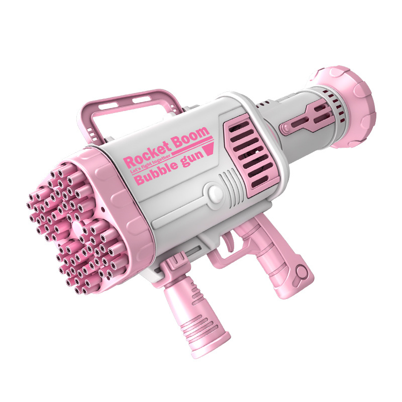 Electric toy  Style 52-Hole Luminous Bazooka Bubble Machine 44-Hole 64-Hole Gatling Bubble Gun Children&#039;s Outdoor Toys