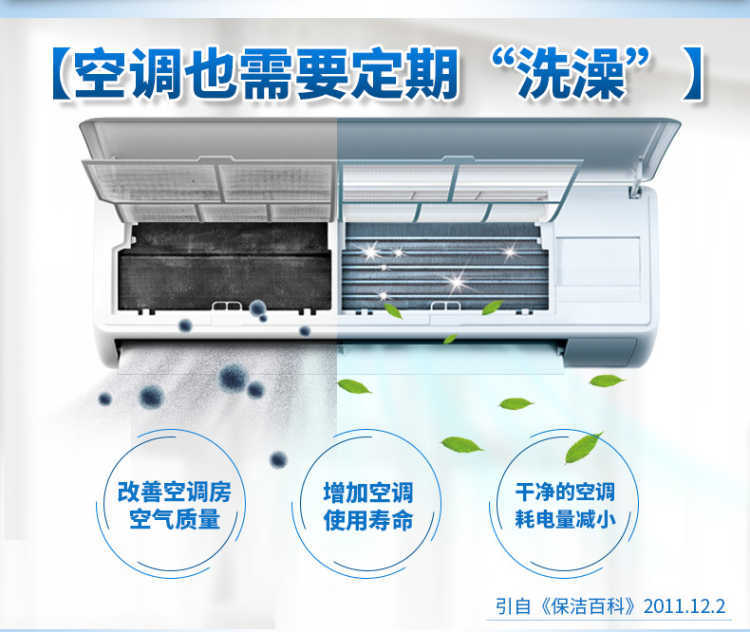 [No Disassembly and No Washing Air Conditioner Detergent] Car Home Hanging Machine Outdoor Condenser Fin Foamed Cleaner Factory Wholesale