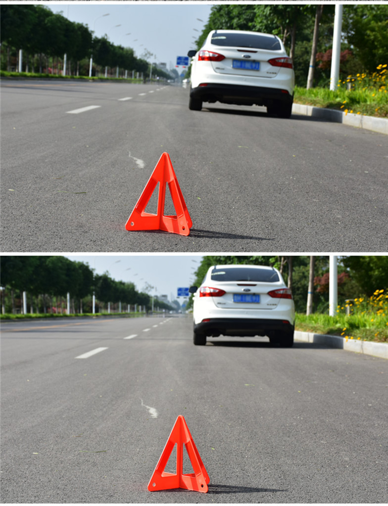 Triangle Warning Sign Reflective Warning Sign Road Emergency Backup Triangle Warning Sign