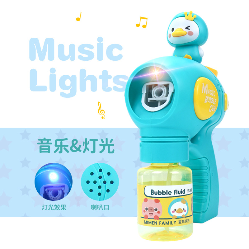 Outdoor Network Red Children Automatic Electric Bubble Gun Bubble Machine Cartoon Young Girl Beloved Bubble Blowing Camera Toy