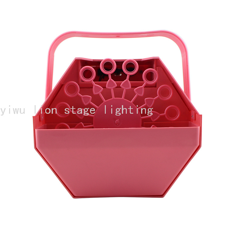 Factory Direct Plastic Shell Color Bubble Machine Wedding Stage Outdoor Activities Portable Special Effects Equipment