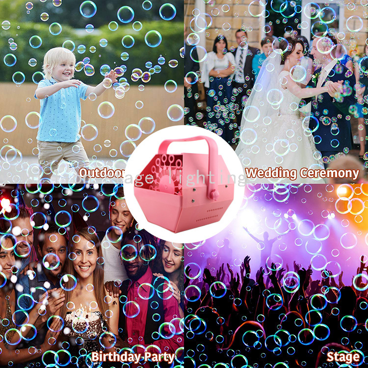 Factory Direct Plastic Shell Color Bubble Machine Wedding Stage Outdoor Activities Portable Special Effects Equipment Factory Direct Plastic Shell Color Bubble Machine Wedding Stage Outdoor Activities Portable Special Effects Equipment