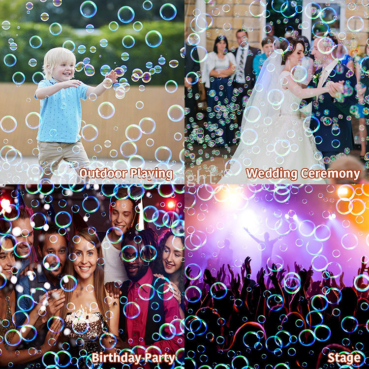 Factory Direct Plastic Shell Color Bubble Machine Wedding Stage Outdoor Activities Portable Special Effects Equipment Factory Direct Plastic Shell Color Bubble Machine Wedding Stage Outdoor Activities Portable Special Effects Equipment