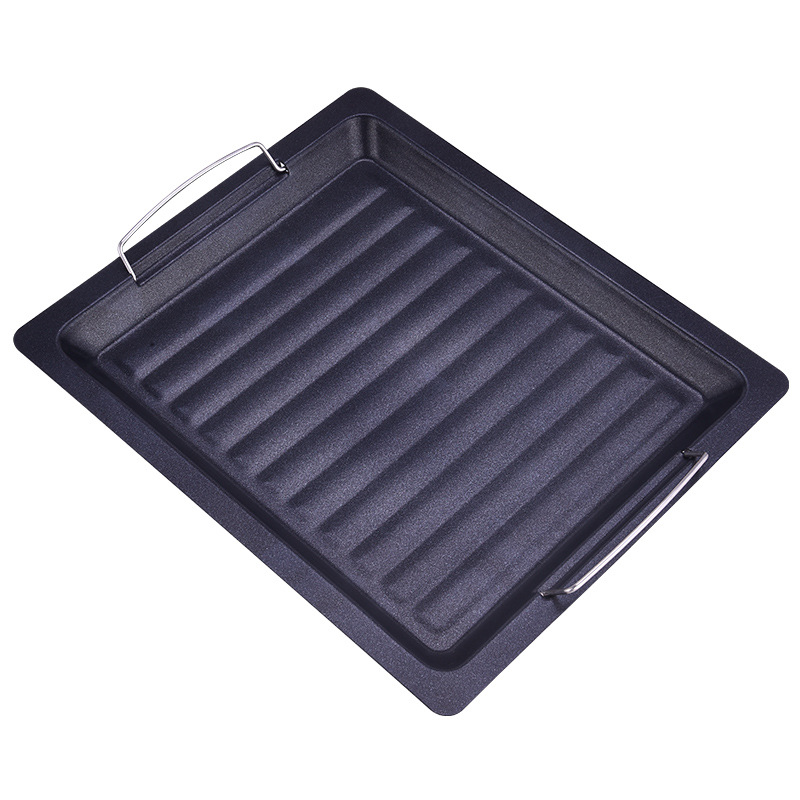  Outdoor Barbecue Frying Pan Barbecue Machine 3025cm Barbecue Grill Charcoal Non-Stick Bakeware Barbecue Tools
