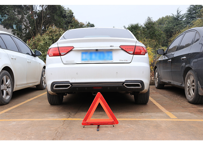 Led Tripod Warning Sign Automotive Reflective Tripod Safety Parking Emergency Bracket Folding Tripod