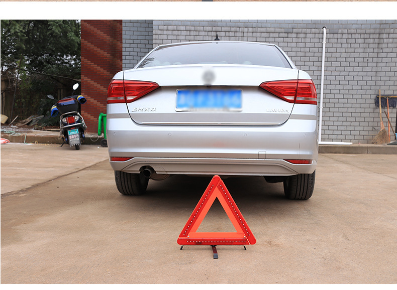 Led Tripod Warning Sign Automotive Reflective Tripod Safety Parking Emergency Bracket Folding Tripod