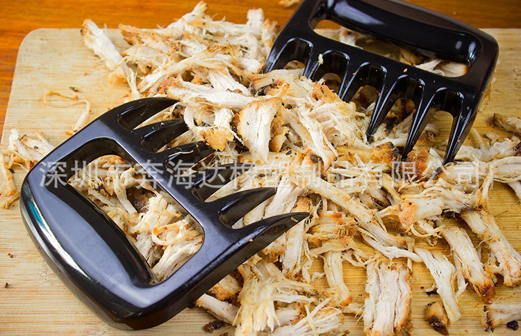 Outdoor Barbecue Shredded Meat Meat Dividing Machine Meat Barbecue Fork Solid Bear Claw Meat Dividing Machine 