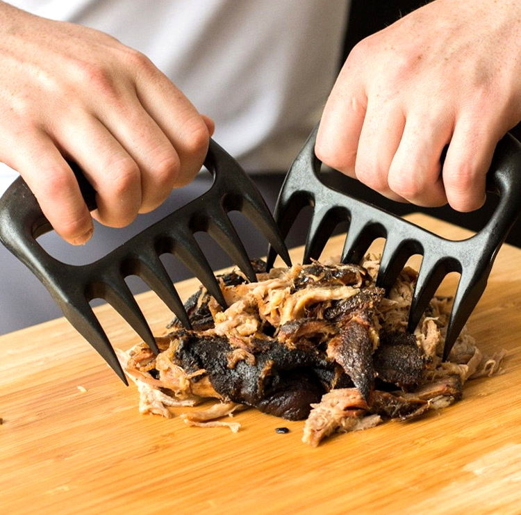 Outdoor Barbecue Shredded Meat Meat Dividing Machine Meat Barbecue Fork Solid Bear Claw Meat Dividing Machine 