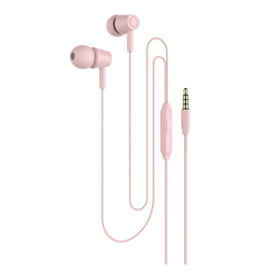 Tablet MP3 Mobile Phone Universal Wired Ear Machine 3.5mm in-Ear Sports Earplug Foreign Trade Belt Microphone Drive-by-Wire Headset