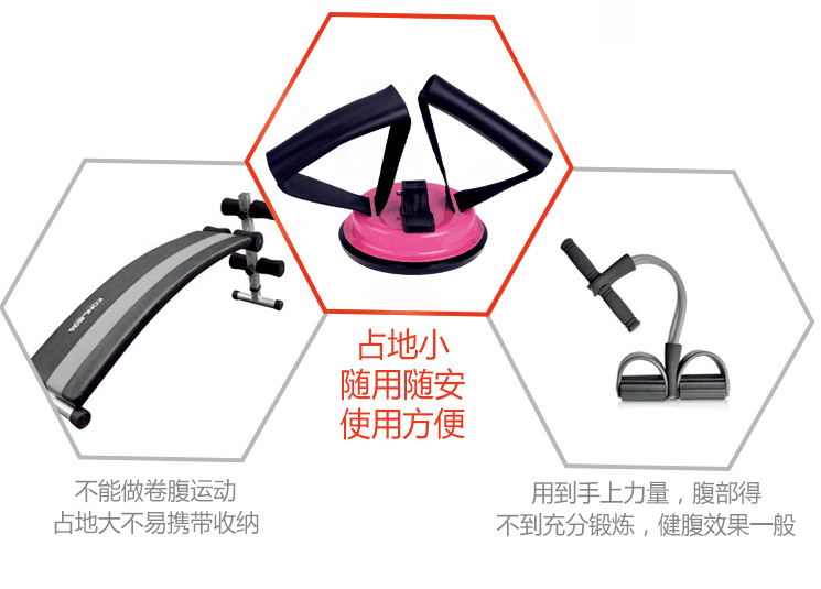 Suction Cup Waist and Abdomen Fat Reduction Abdominal Machine Lazy Abdominal Curling-up Device Men and Women Sports Home Suction Cup Waist and Abdomen Fat Reduction Abdominal Machine Lazy Abdominal Curling-up Device Men and Women Sports Home