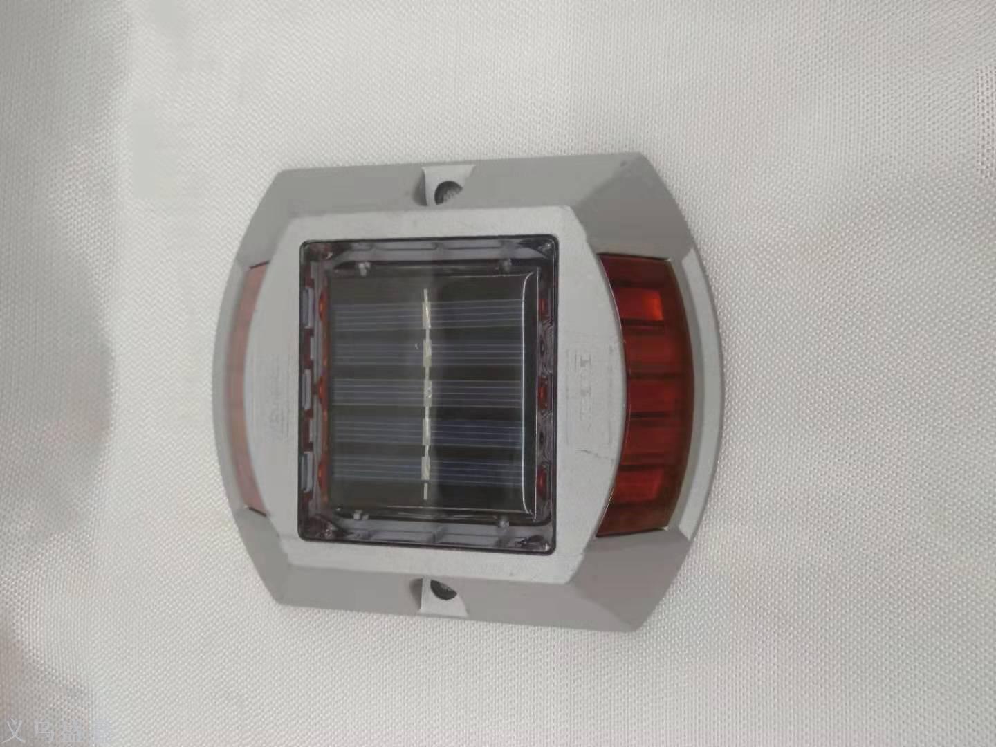 Solar spike/cast aluminum spike/reflective warning road sign/double-sided light /LED spike light