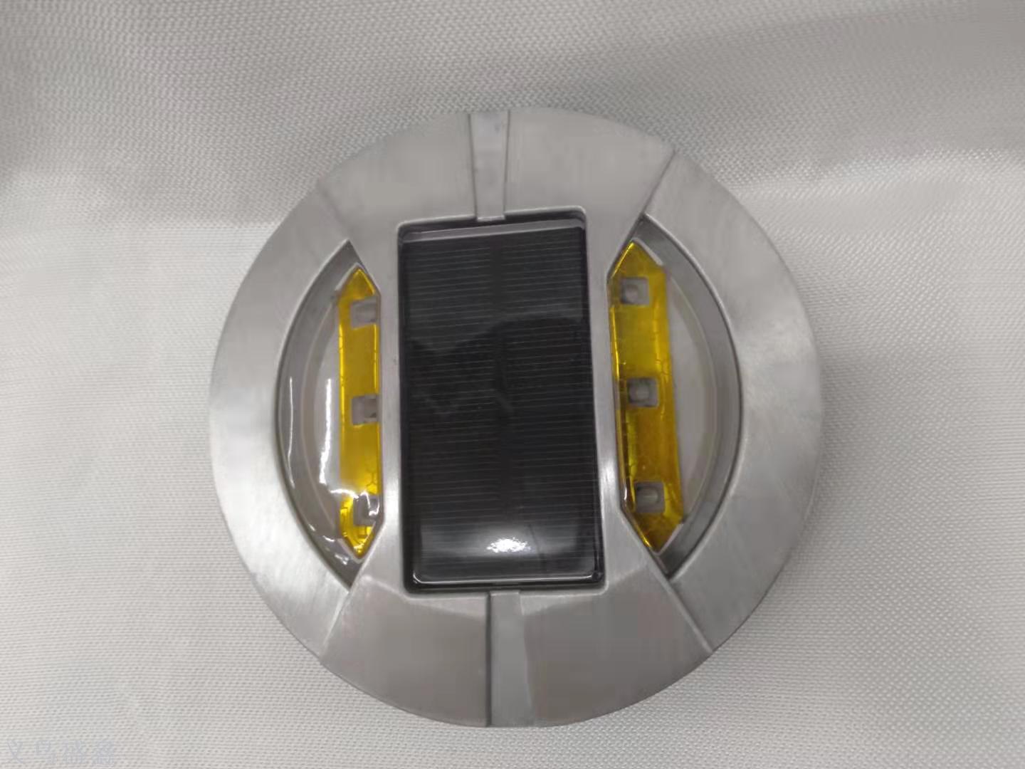 Solar spike/cast aluminum spike/reflective warning road sign/double-sided light /LED spike light