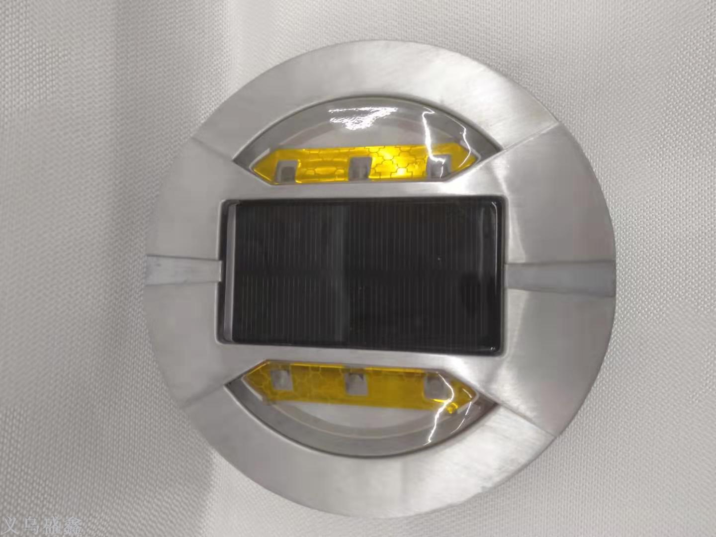 Solar spike/cast aluminum spike/reflective warning road sign/double-sided light /LED spike light