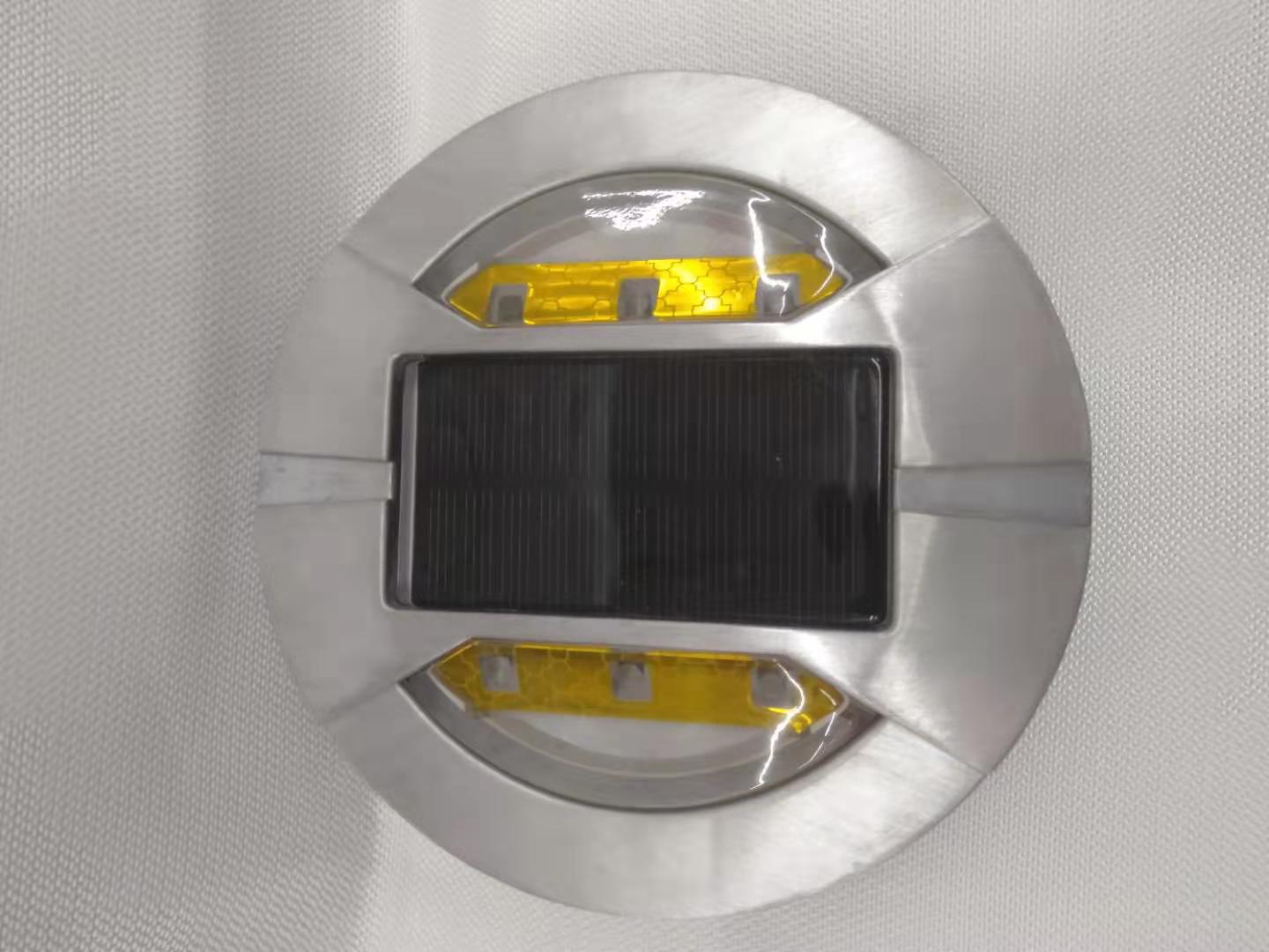 Solar spike/cast aluminum spike/reflective warning road sign/double-sided light /LED spike light