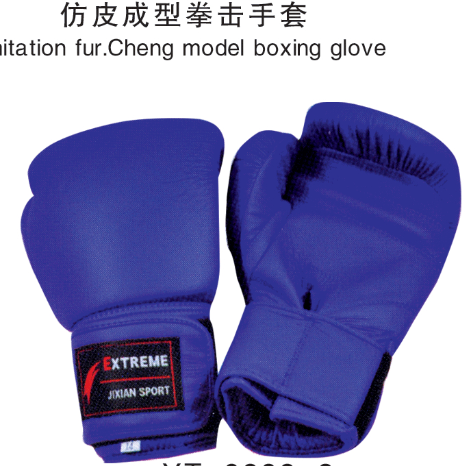 Boxing gloves blue fighting