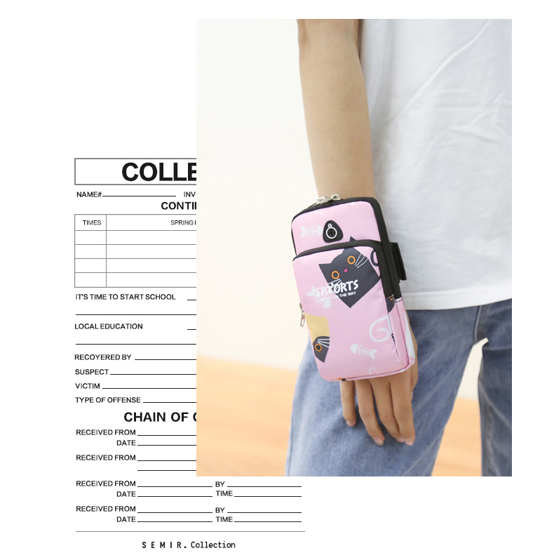 Running Mobile Phone Arm Bag Unisex Fitness Sports Mobile Phone Arm Bag Bag Arm Machine Set Bag Wrist Bag Equipment