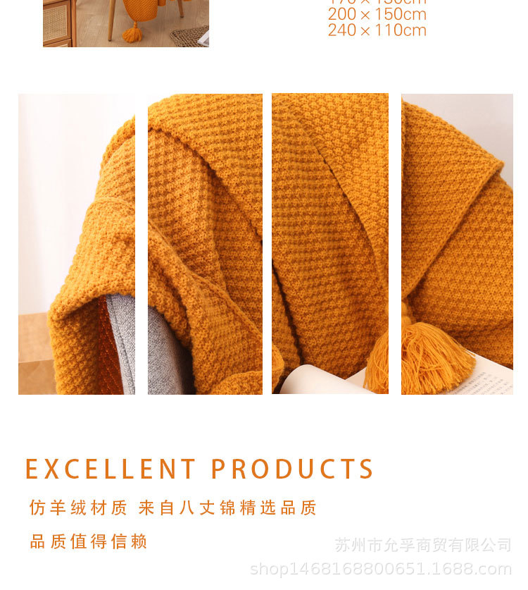 Knitted Blanket Tailstock Nordic Blanket Wool Sofa Cover Woven Tassel Nap Blanket Office Nap Shawl Leisure Knitted Blanket Tailstock Nordic Blanket Wool Sofa Cover Woven Tassel Nap Blanket Office Nap Shawl Leisure