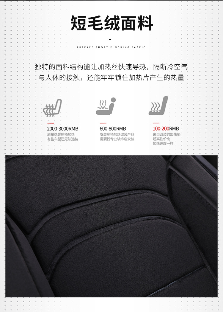 Cushion Winter Car Interior Electric Blanket Warm Car Mat Car Electric Heating Seat Mat 12V One Product Dropshipping