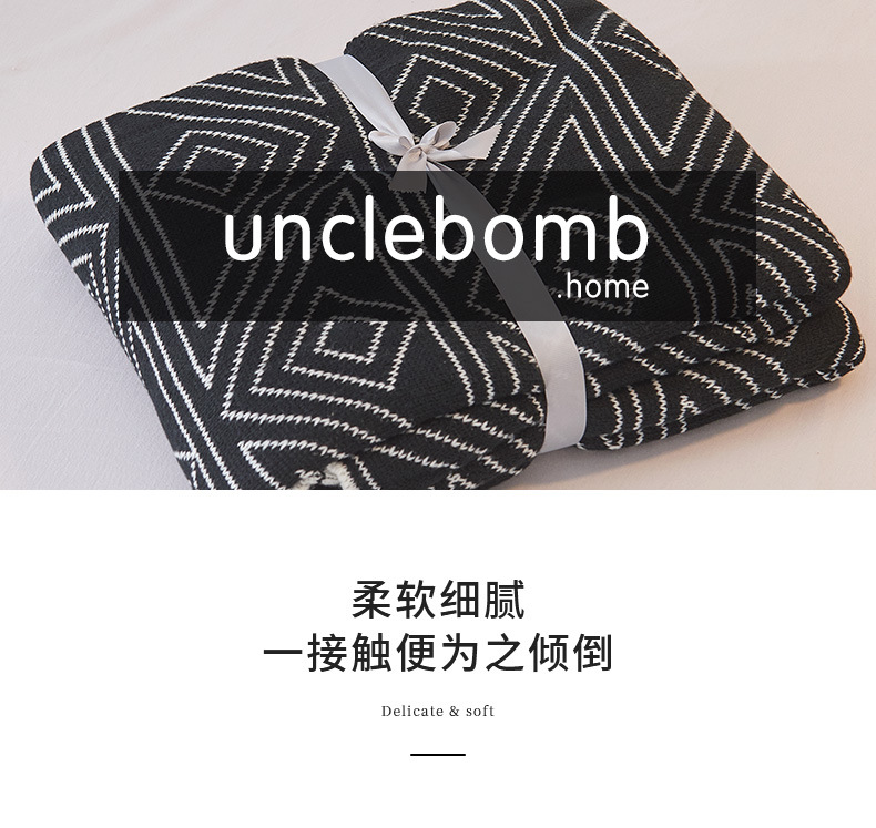 Nordic Instagram Style Gray Knit Casual Small Wool Blanket Quilt Summer Thin Nap Sofa Cover Single Blanket Nordic Instagram Style Gray Knit Casual Small Wool Blanket Quilt Summer Thin Nap Sofa Cover Single Blanket
