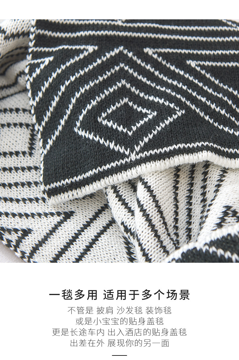 Nordic Instagram Style Gray Knit Casual Small Wool Blanket Quilt Summer Thin Nap Sofa Cover Single Blanket Nordic Instagram Style Gray Knit Casual Small Wool Blanket Quilt Summer Thin Nap Sofa Cover Single Blanket