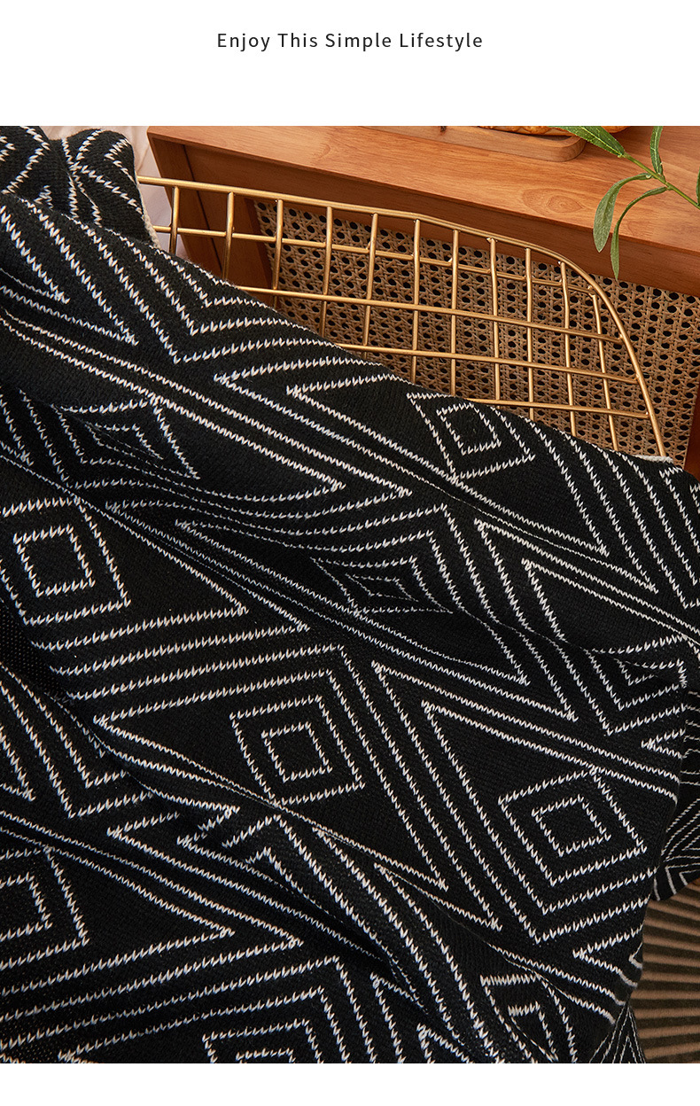 Nordic Instagram Style Gray Knit Casual Small Wool Blanket Quilt Summer Thin Nap Sofa Cover Single Blanket Nordic Instagram Style Gray Knit Casual Small Wool Blanket Quilt Summer Thin Nap Sofa Cover Single Blanket