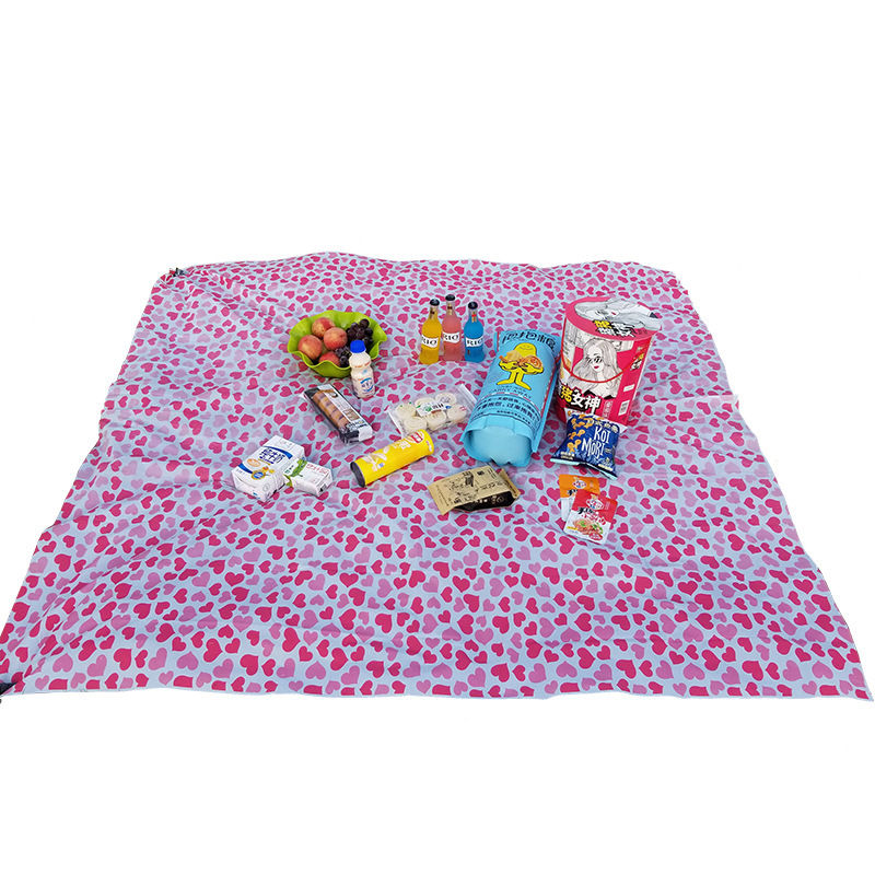 Disposable Outdoor Picnic Blanket Waterproof Thickened Plastic Outing Tablecloth Barbecue Camping Tablecloth Ins Style Picnic Mat