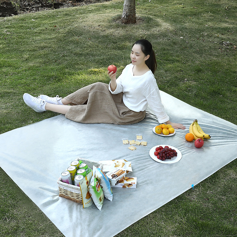 . Outdoor Picnic Mat Disposable Moisture-Proof Picnic Blanket Foldable and Portable Grassland Mat Non-Woven Fabric Beach Picnic Pad