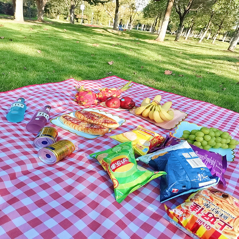 Kechen Thickened Picnic Mat Picnic Blanket Moisture-Proof Waterproof Gasket Outdoor Portable Camping Mat Spring Outing Floor Mat Beach Mat