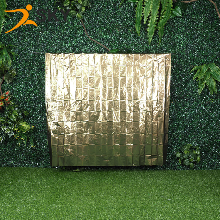Pet Gold and Silver Color Emergency Blanket Emergency Thermal Blanket Sun Protection Outdoor Survival Camping Life Blanket Factory Wholesale