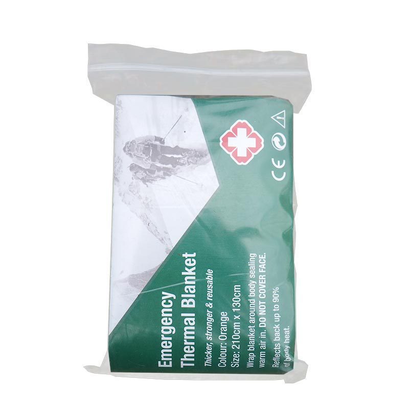 Pet Gold and Silver Color Emergency Blanket Emergency Thermal Blanket Sun Protection Outdoor Survival Camping Life Blanket Factory Wholesale