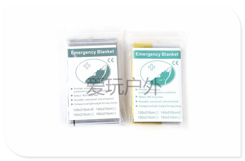 Outdoor Thermal Life Blanket Portable Emergency Blanket Keep Warm Sun Block Space Blanket Life-Saving Tool Picnic Camping Emergency Blanket