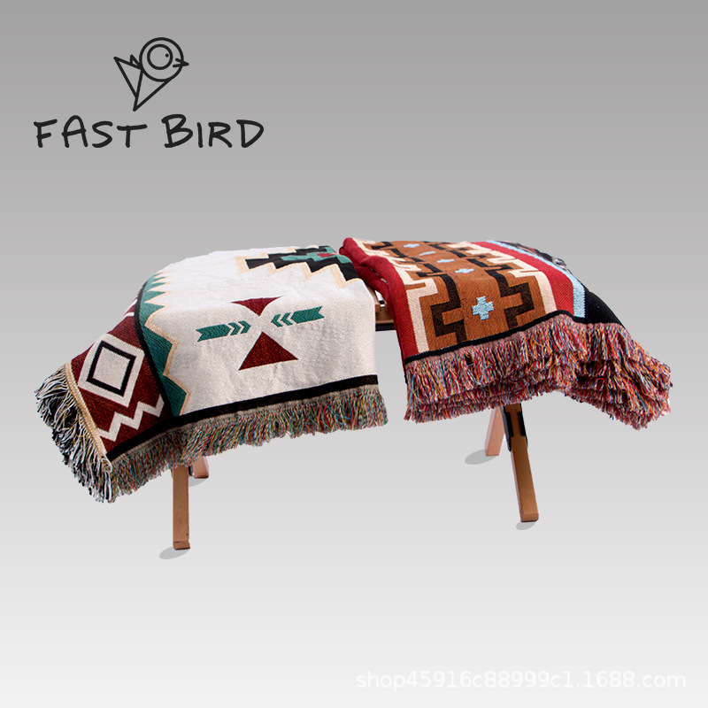 Super Bird Outdoor Equipment Ethnic Style Picnic Mat Multi-Functional Floor Mat European-Style Photo Blanket Camping Sucre Blanket
