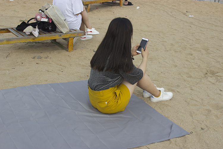 Beach Mat Outdoor Camping Portable Foldable Beach Pocket Beach Blanket Mini Waterproof Beach Mat Factory Direct Sales