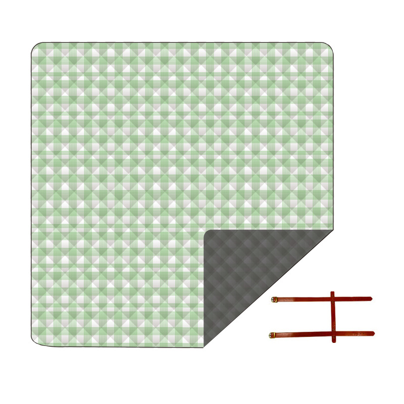 Machine Washable Leather 2*2M Spot Picnic Mat Thickened Outdoor Moisture Proof Pad Picnic Blanket Beach Mat Cross-Border