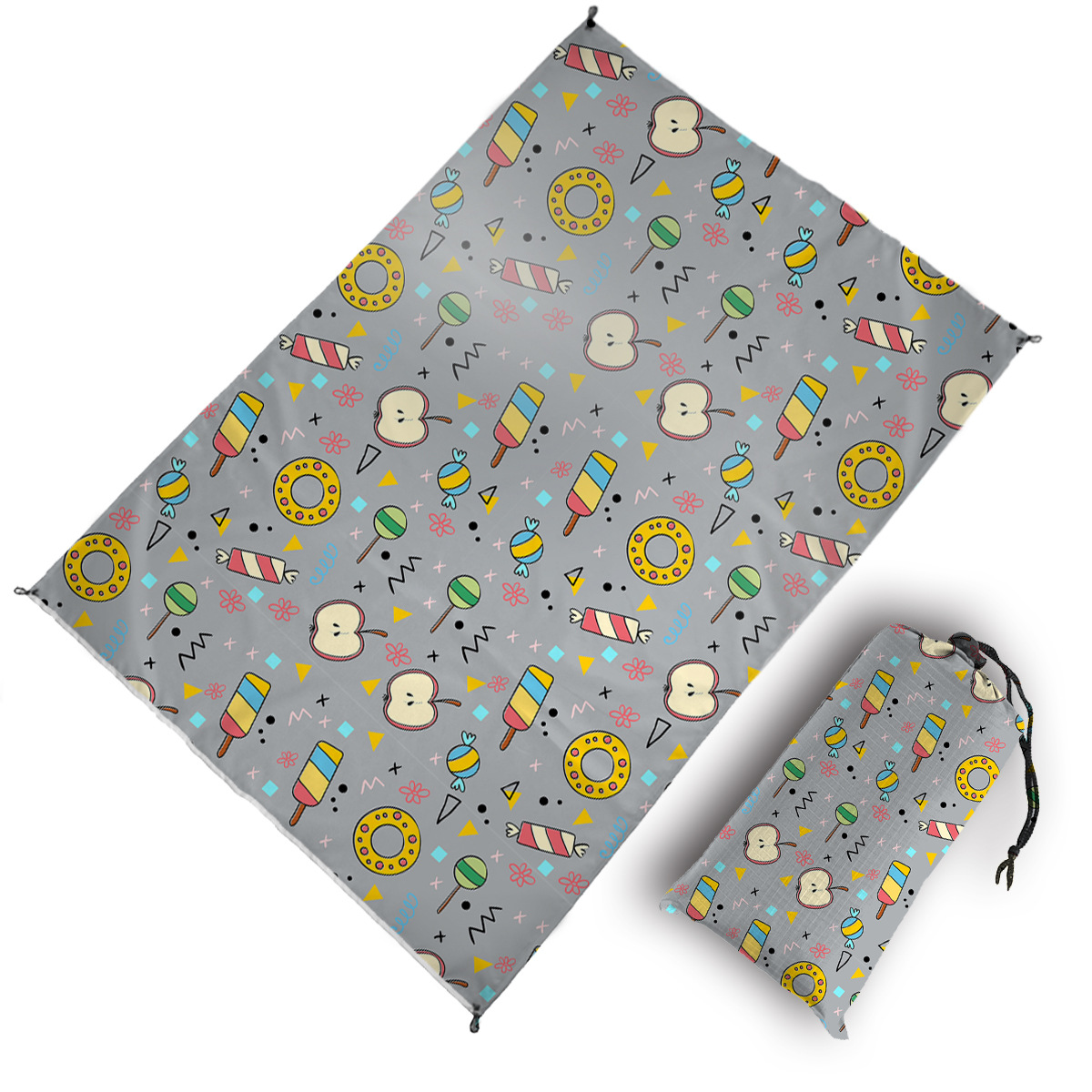 Beach Mat Beach Blanket Outdoor Color Digital Printing Picnic Mat Beach Mat Waterproof Ground Cloth Support Customization