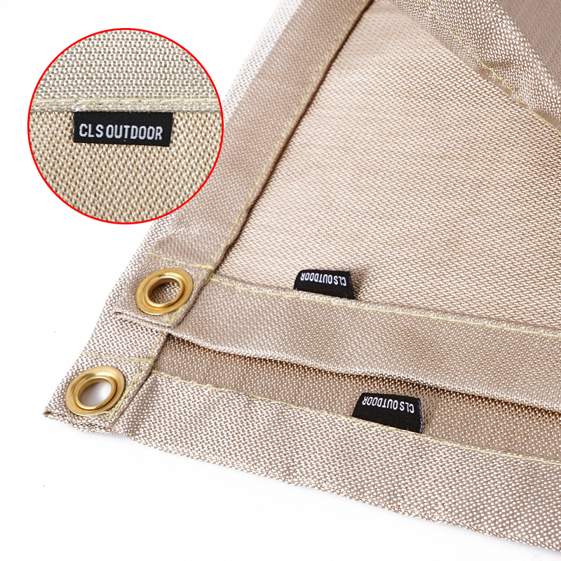 Outdoor Camping Flameproof Fabric Picnic Barbecue Heat Proof Mat Flame Retardant High Temperature Resistant Fire Blanket Glass Fiber Fire-Retardant Cloth
