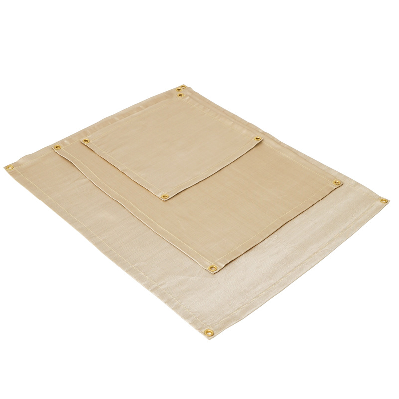 Outdoor Camping Flameproof Fabric Picnic Barbecue Heat Proof Mat Flame Retardant High Temperature Resistant Fire Blanket Glass Fiber Fire-Retardant Cloth