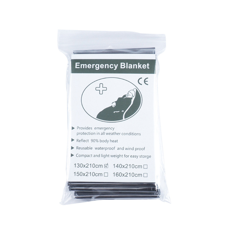 Shengkai Wholesale Marathon Temperature Loss Outdoor Camping Portable Life-Saving Emergency Insulation Blanket Silver Emergency Blanket Survival Blanket