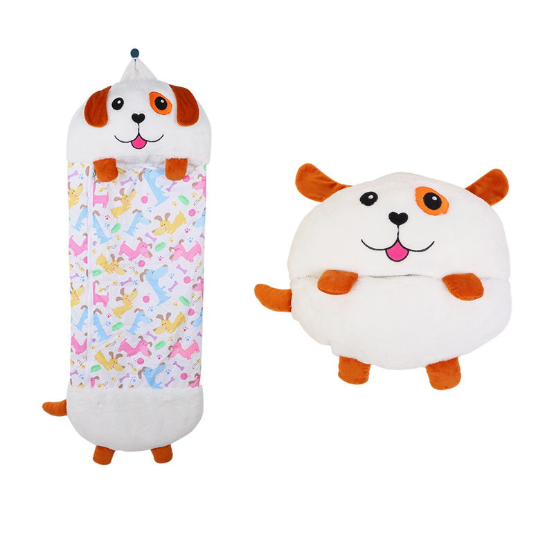 Rabbit Fur Sleeping Bag Children Student Baby Anti-Kicking Blanket Winter Quilt Outdoor Thickened Autumn and Winter
