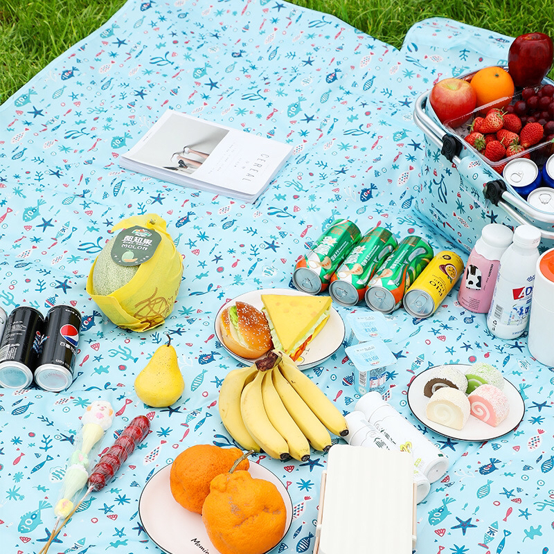 Picnic Mat Picnic Blanket Outdoor Factory Customized Wholesale Folding Beach Mat Waterproof Camping Moisture Proof Pad