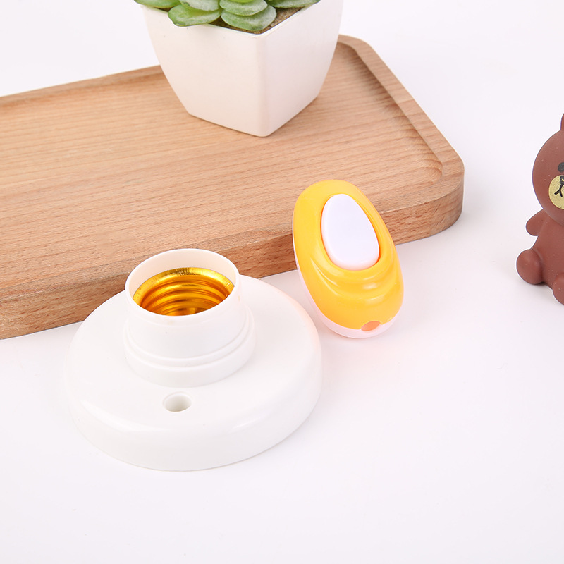 Hot Selling Products Lamp Holder Switch Set round Screw Holder Hand Pinch Bedside Switch Combination Binary Supply