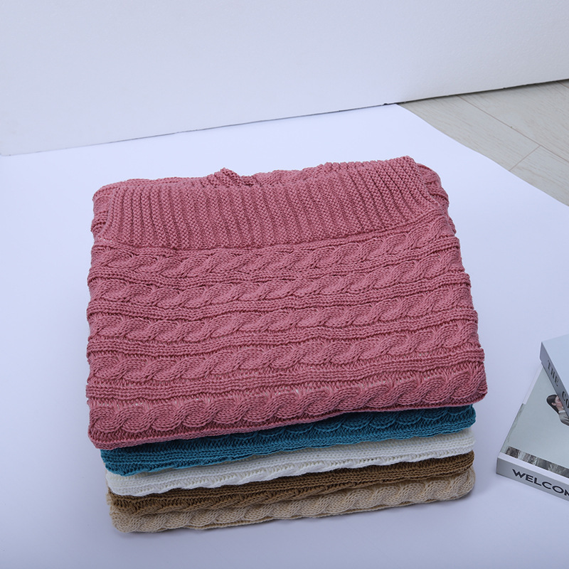 Thick Type European and American Autumn Winter Baby Stroller Sleeping Bag Outdoor Button Baby Knitted Sleeping Bag Wool plus Velvet Thickened Baby's Blanket Thick Type European and American Autumn Winter Baby Stroller Sleeping Bag Outdoor Button Baby Knitted Sleeping Bag Wool plus Velvet Thickened Baby's Blanket