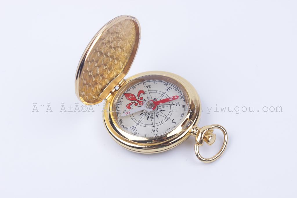 High-grade metal type compass compass compass outdoor Gold Pocket Watch