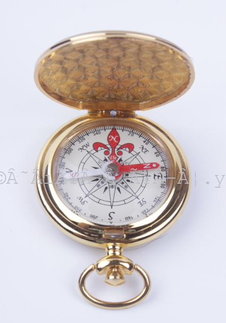 High-grade metal type compass compass compass outdoor Gold Pocket Watch