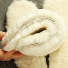 Kneecap Warm Old Cold Leg Wool Kneecap Fur Integrated Men's Cycling Thickened Fleece-Lined Velcro Fastener Winter Sports Heating