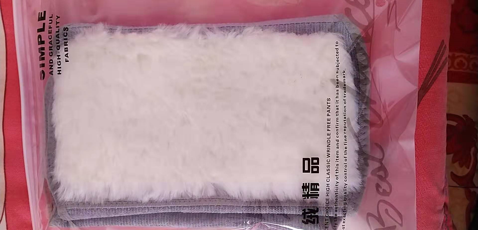 Kneecap Warm Old Cold Leg Wool Kneecap Fur Integrated Men's Cycling Thickened Fleece-Lined Velcro Fastener Winter Sports Heating