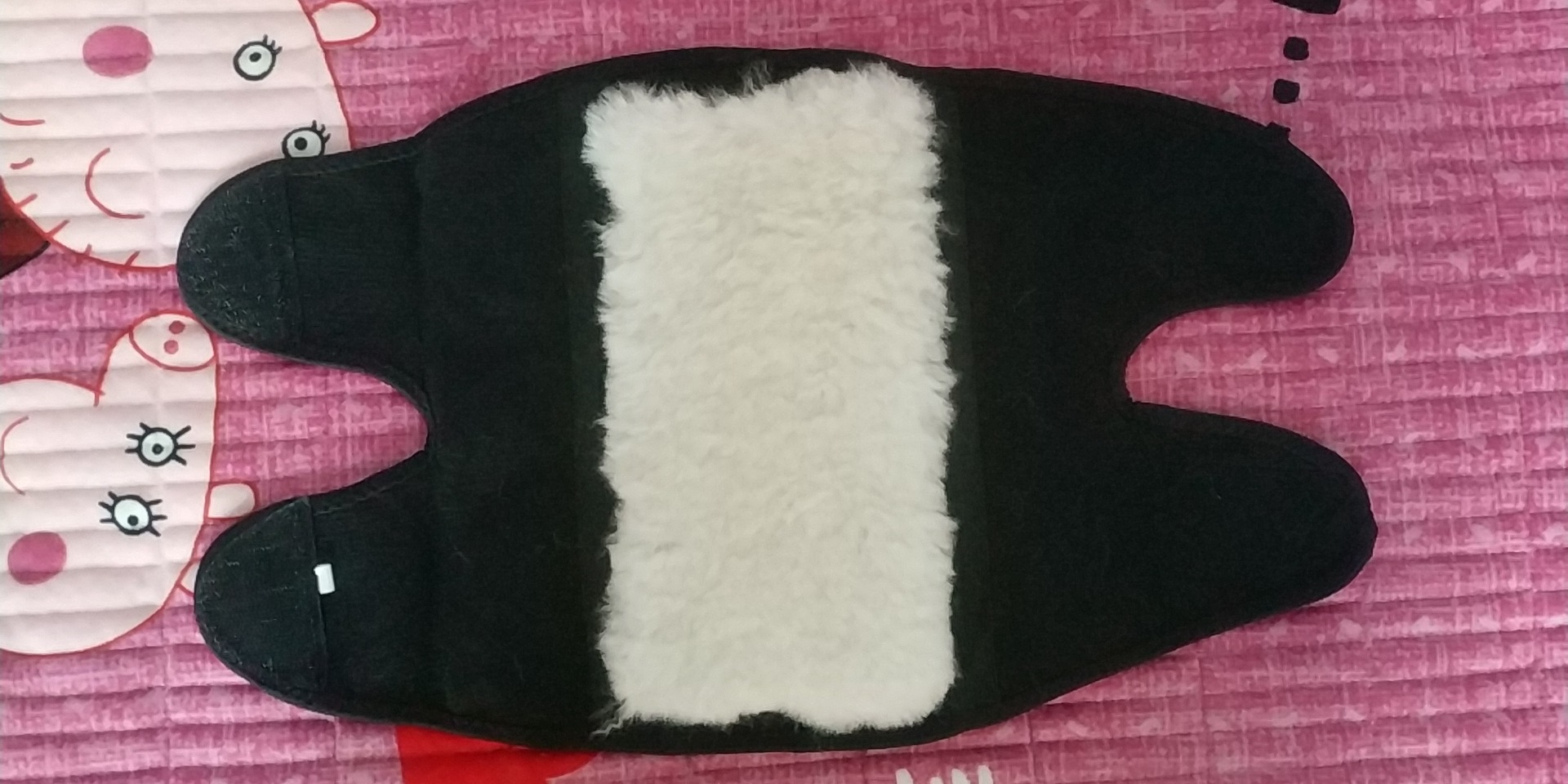 Kneecap Warm Old Cold Leg Wool Kneecap Fur Integrated Men's Cycling Thickened Fleece-Lined Velcro Fastener Winter Sports Heating