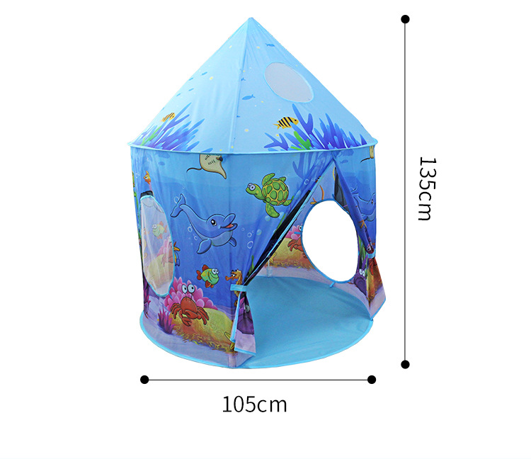 Ocean Baby Game House Indoor Princess Toy House Castle Yurt Gift Children's Toy Tent Cross-Border New