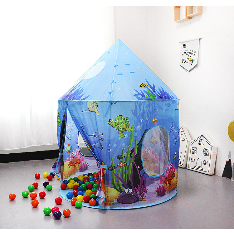 Ocean Baby Game House Indoor Princess Toy House Castle Yurt Gift Children's Toy Tent Cross-Border New