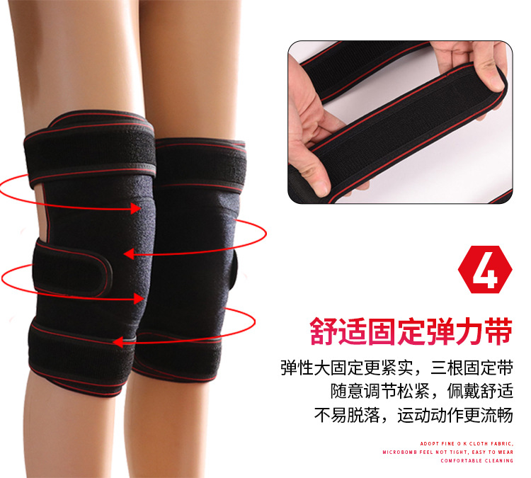 Warm Kneecap Cold Protection in Winter Kneecap Fleece-Lined Self-Heating Kneecap Tomalin Cycling Running Sports Kneecaps
